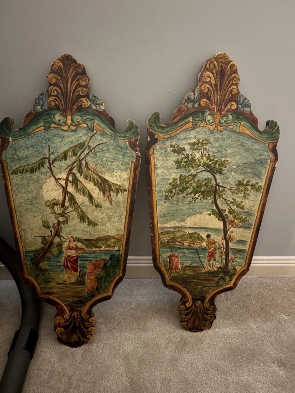 Vintage Venetian Rococo Wall Panels